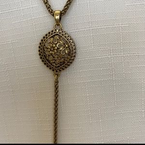 Lucky Brand Flower Child Gold Filigree Necklace